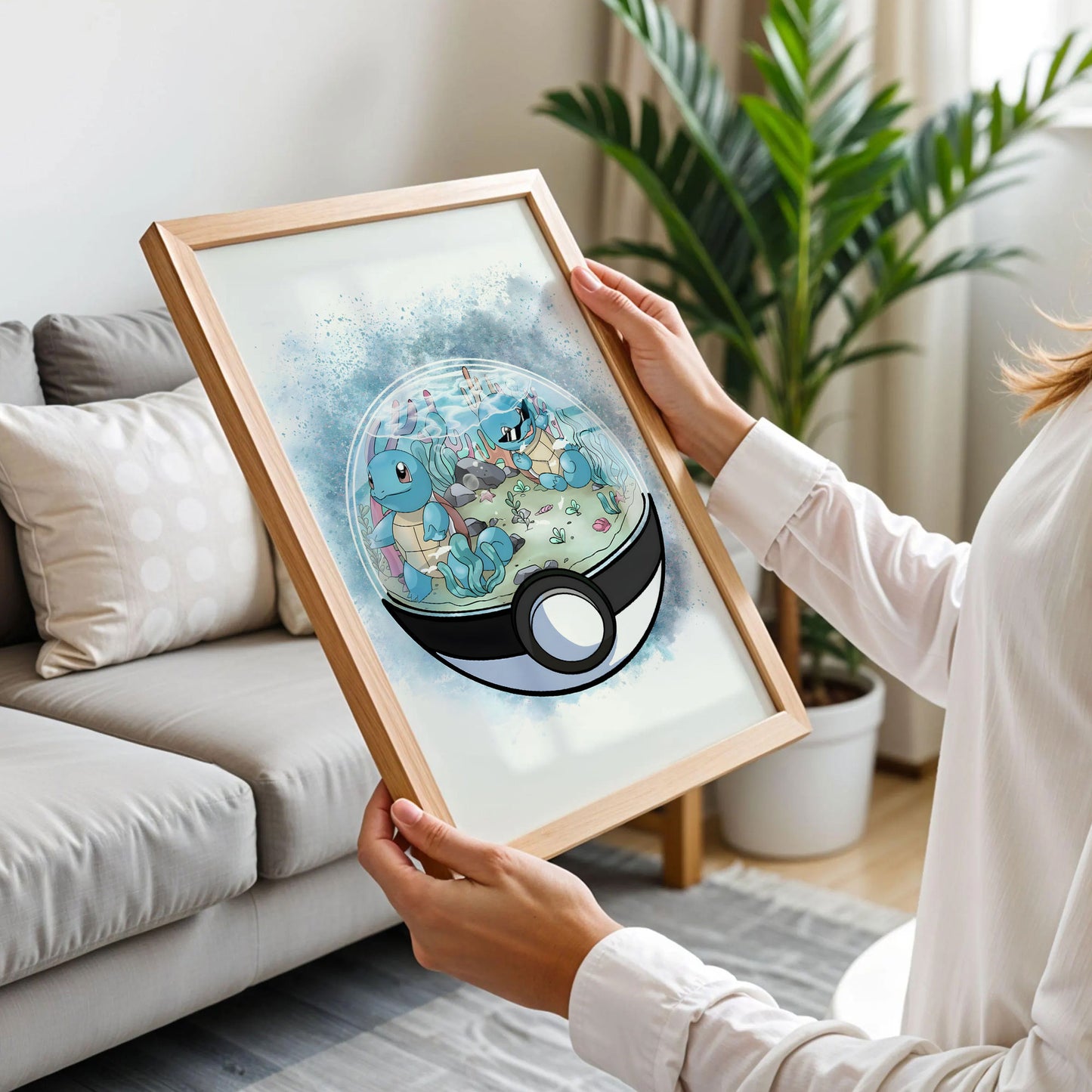 Squirtles Poké Ball Art Print