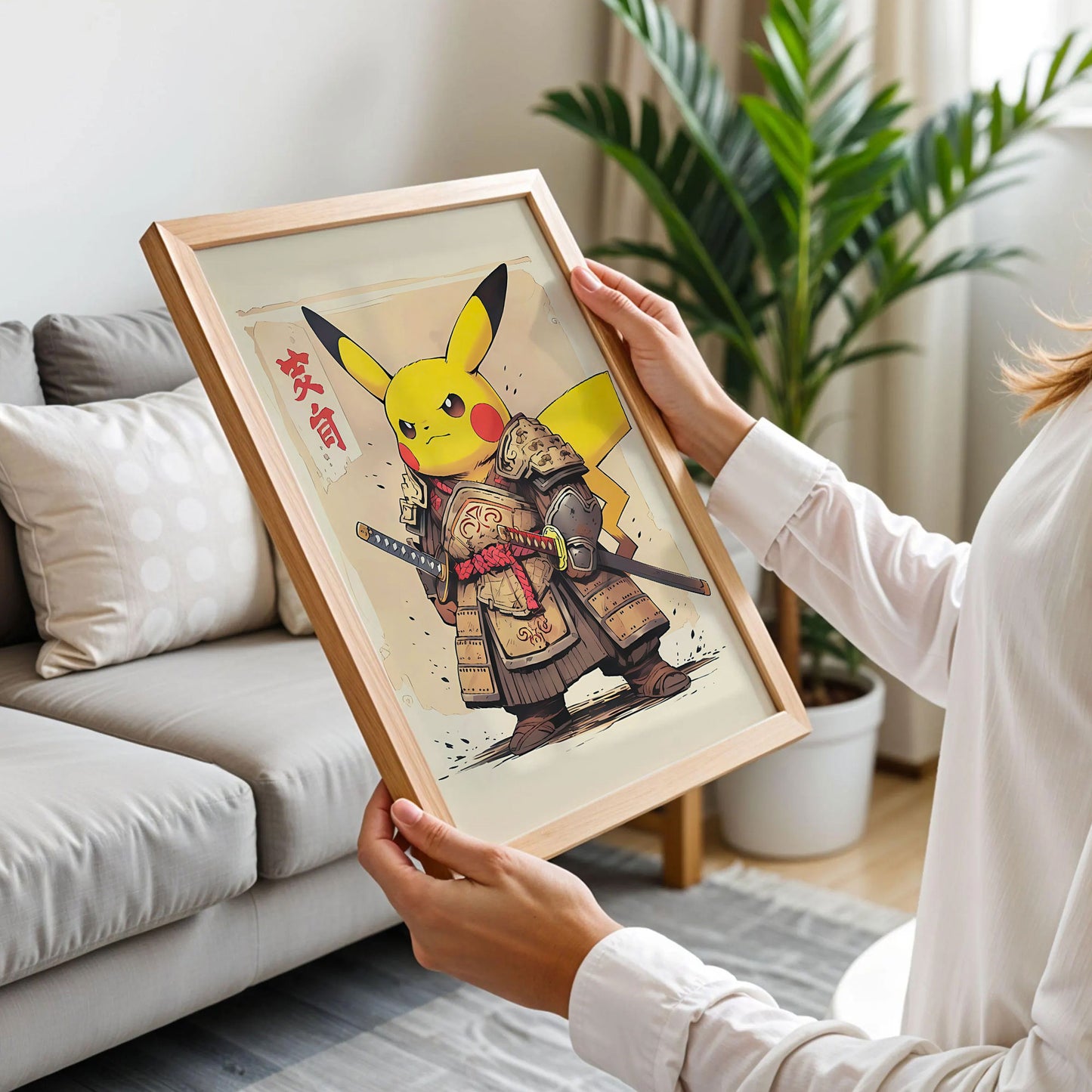 Pikachu Samurai Poster
