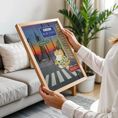 Psyduck Welcome to New York Poster