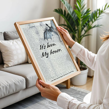 Fourth Wing Quote Wall Art