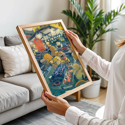 Psyduck Fish Market Fan Art Print
