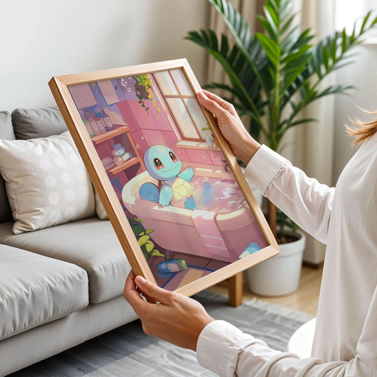 Squirtle Pokemon Bath Poster