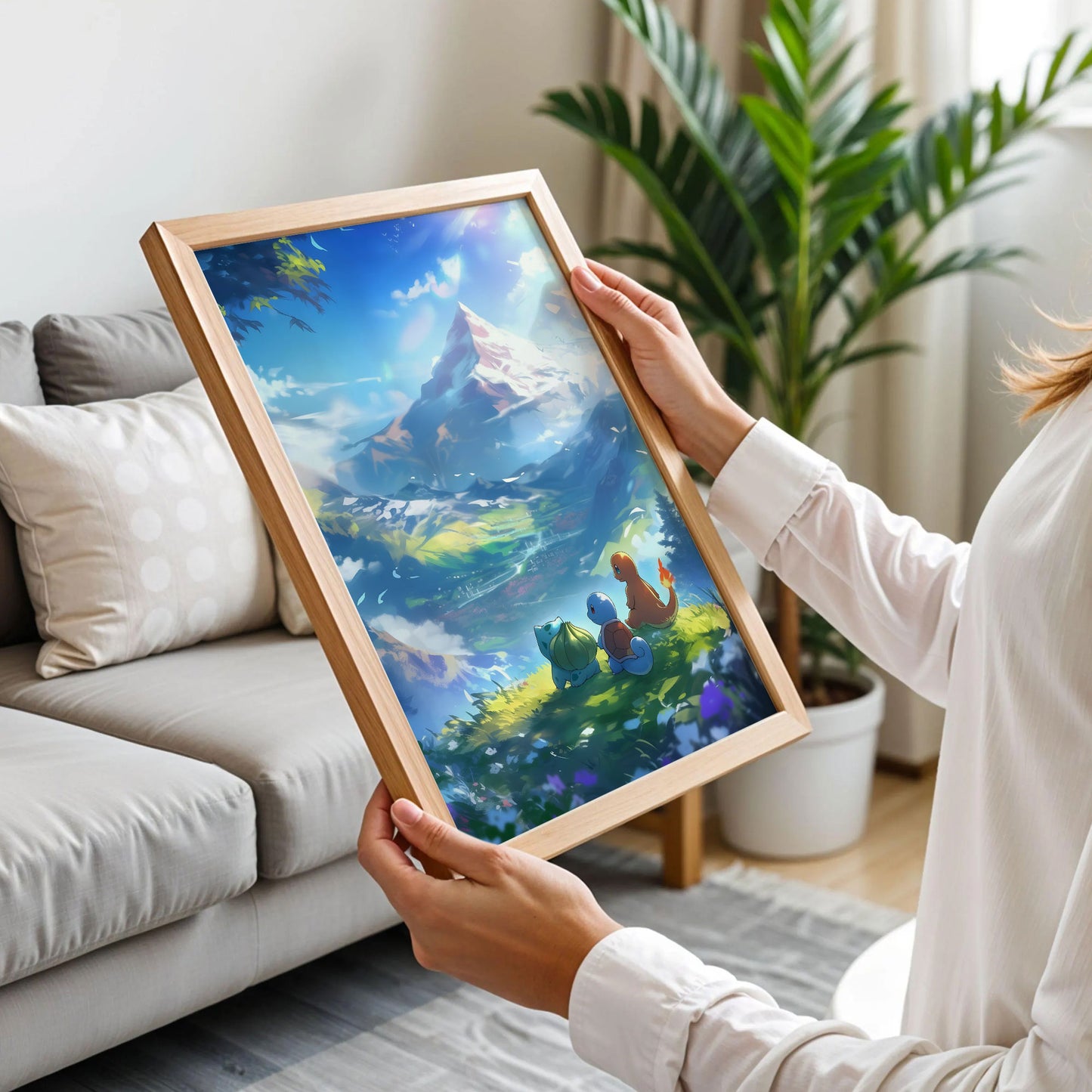 Bulbasaur, Squirtle, and Charmander Poster