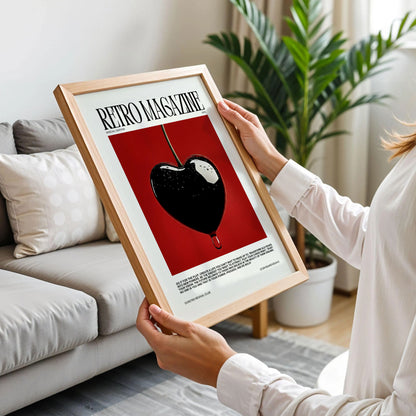 Retro Magazine Cherry Wall Art