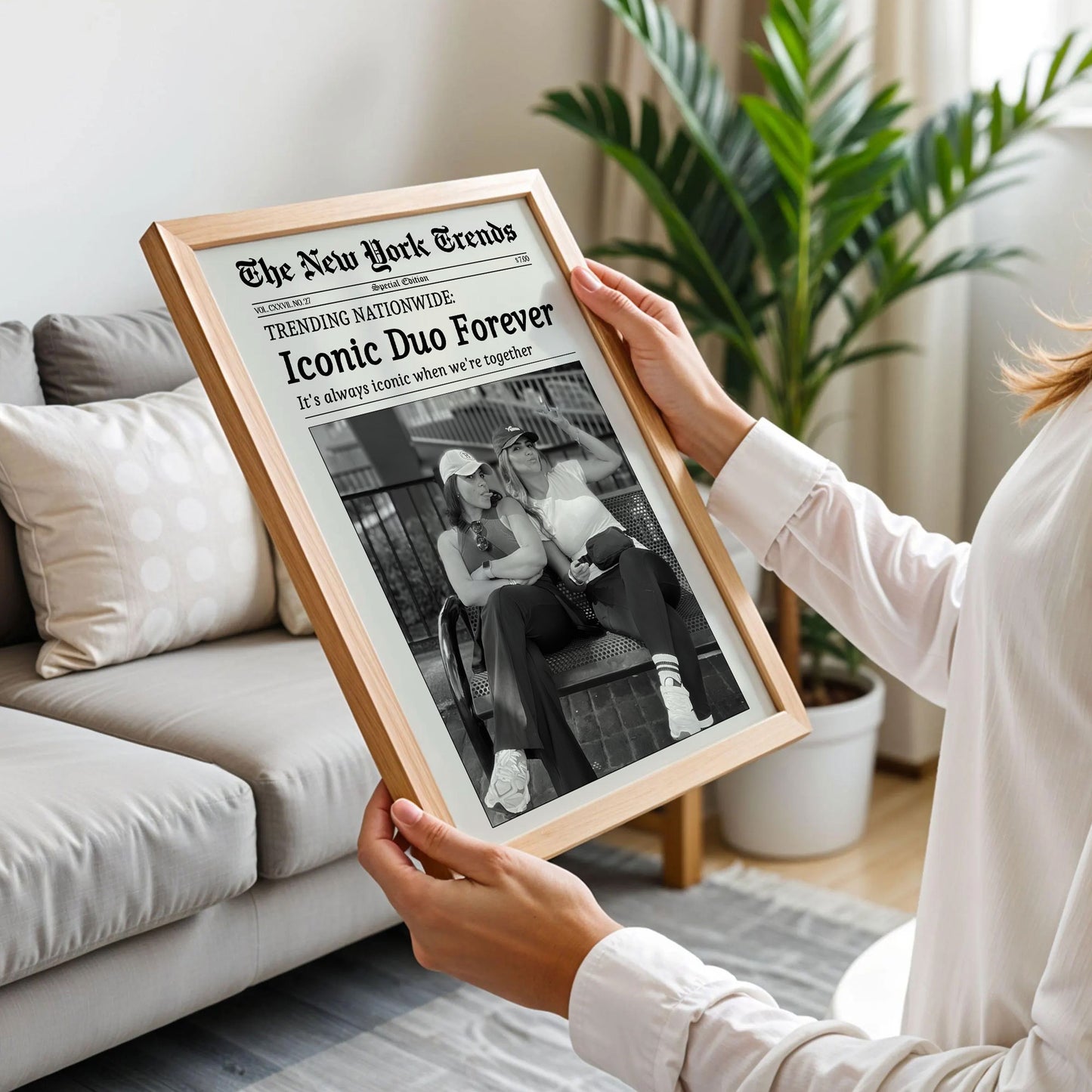 Iconic Duo Forever New York News Poster