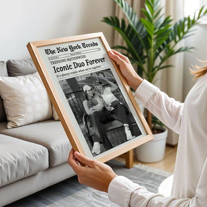 Iconic Duo Forever New York News Poster