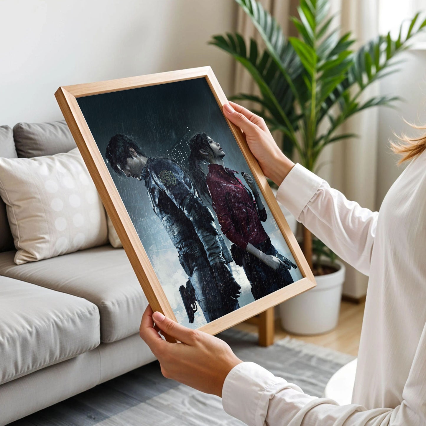 Leon Kennedy & Claire Redfield Residence Evil 2 Poster