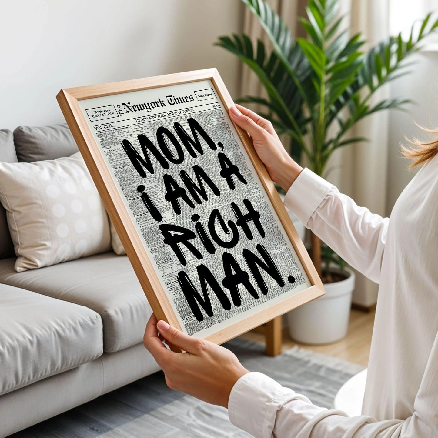Mom I Am A Rich Man Poster