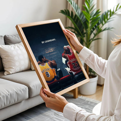 Kobe Bryant and Michael Jordan Wall Decor