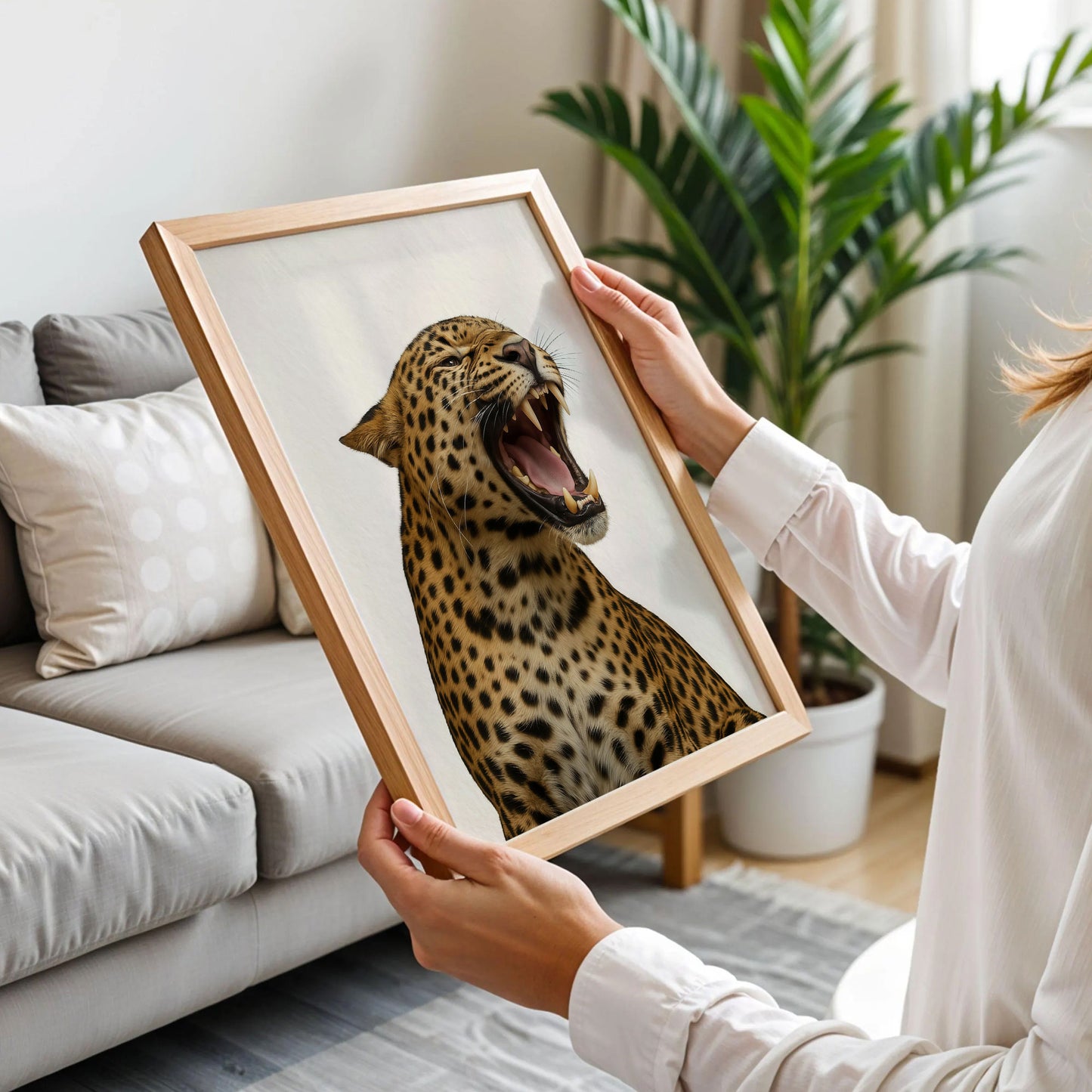 Leopard Roar Fashion Stylish Wall Art