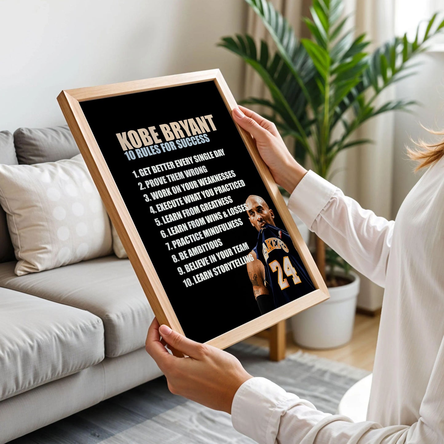 Kobe Bryant 10 Rules for Success Poster