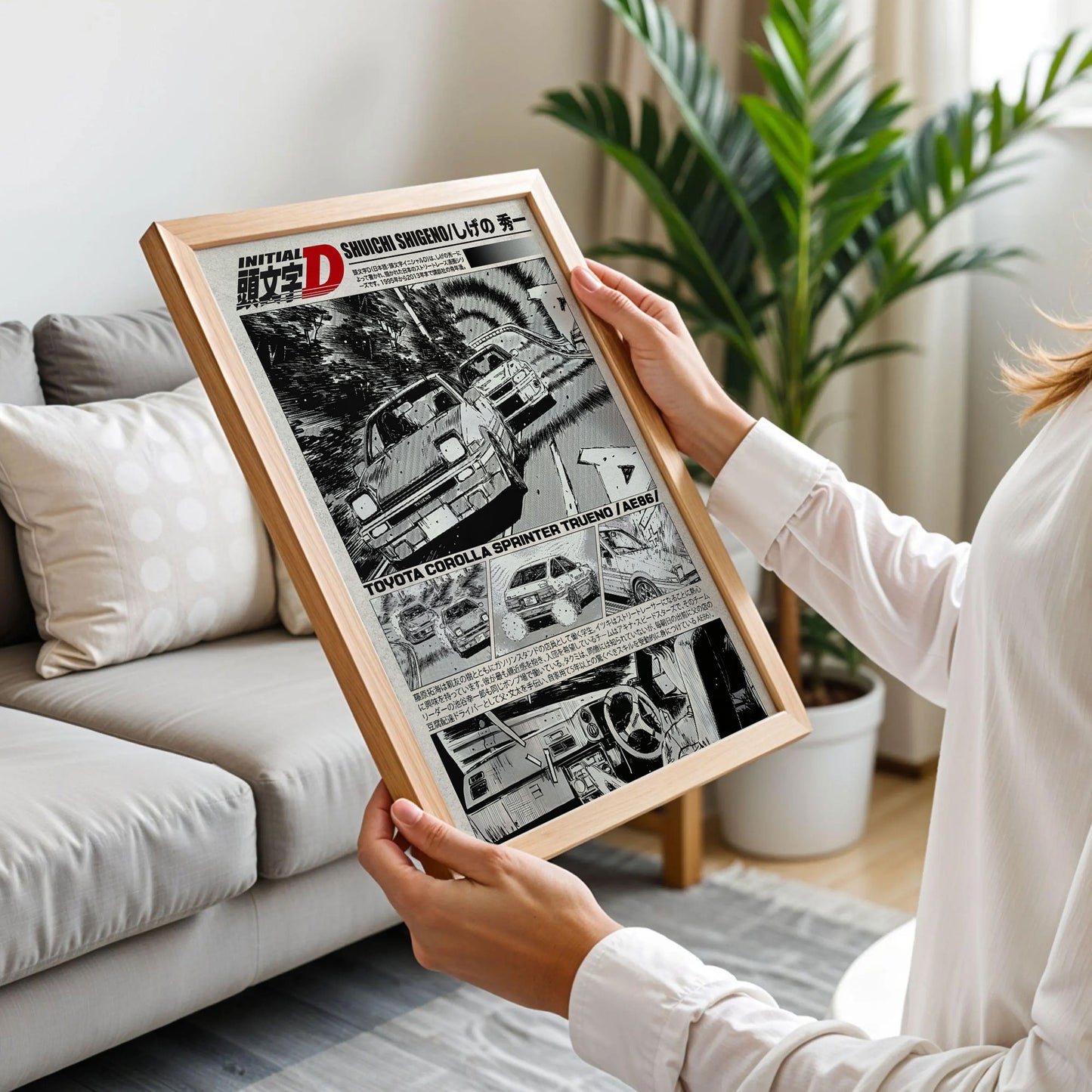 Initial D Anime Manga Poster