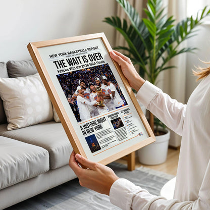 Knicks Championship Banners Poster
