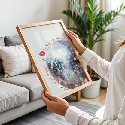 Harry Styles Sparkle Disco Ball Print