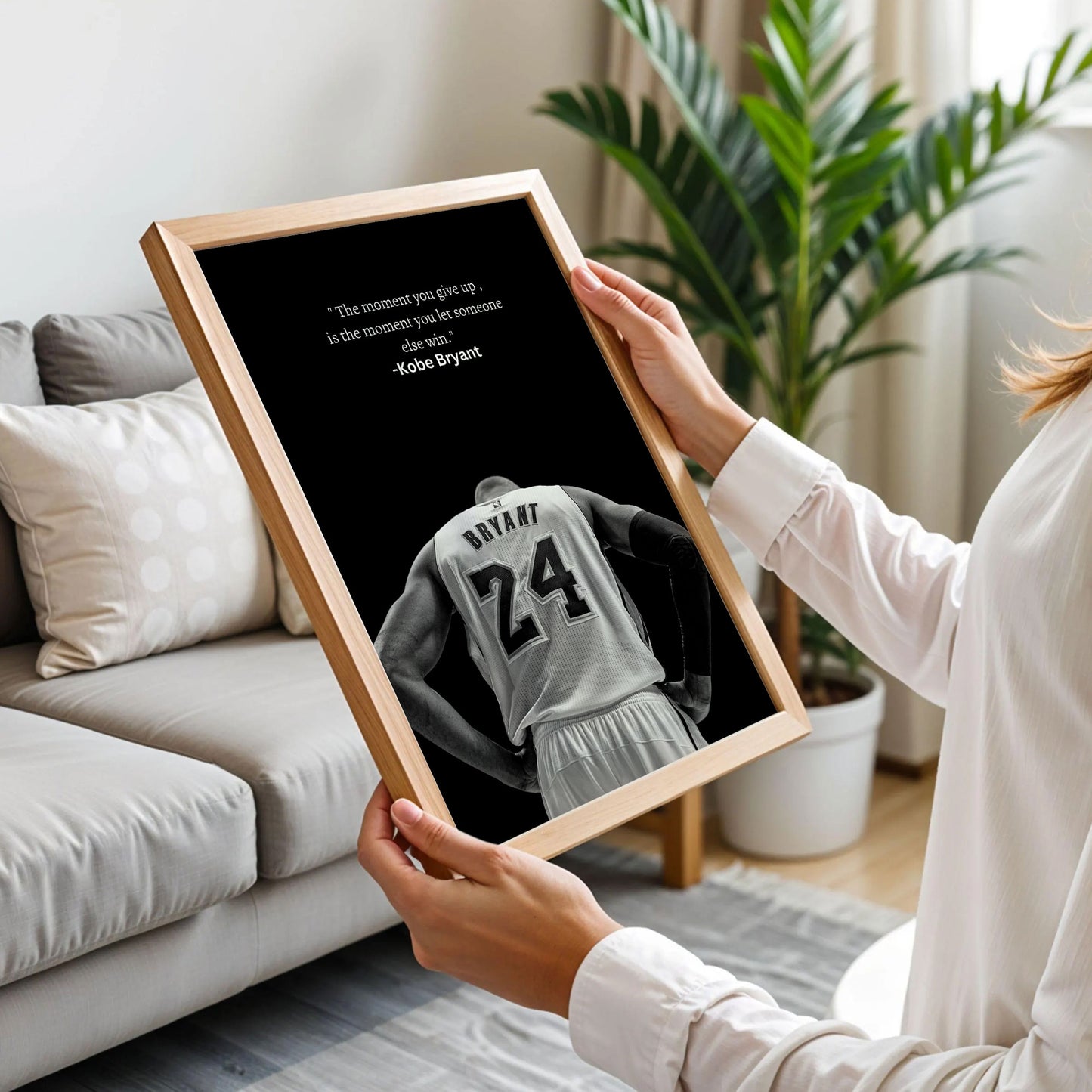 Kobe Kryant Poster, The Moment You Give Up Art Print