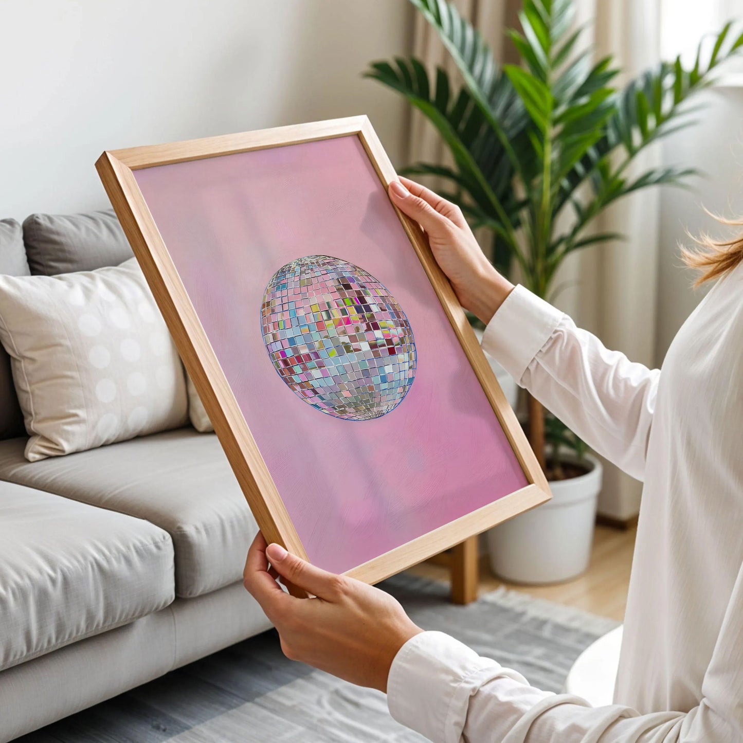 Bright Pastel Pink Girly Poster