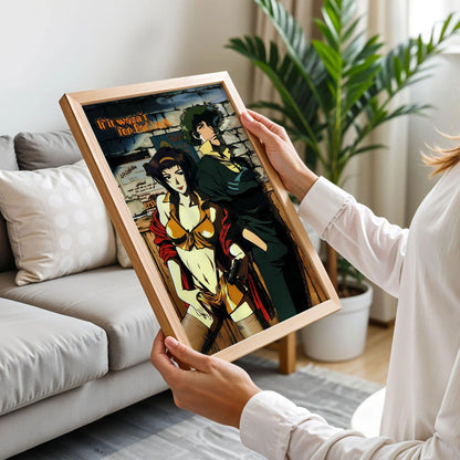 Cowboy Bebop Faye Valentine and Spike Spiegel Poster