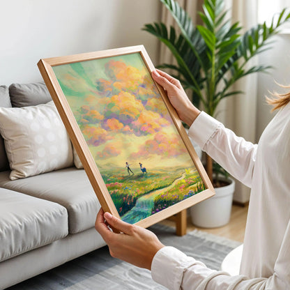Howl & Sophie - Sunset Scenery Poster