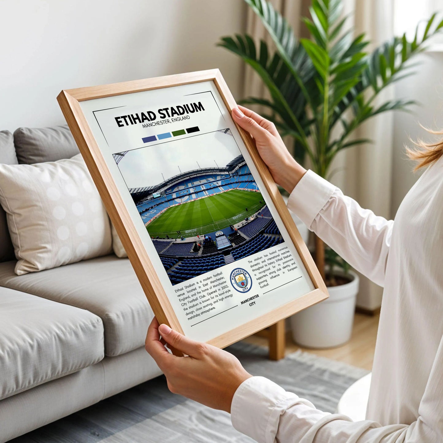 Etihad Stadium Football Poster