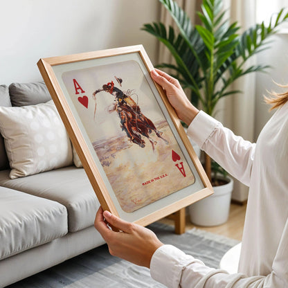 Cowboy Ace of Hearts Print