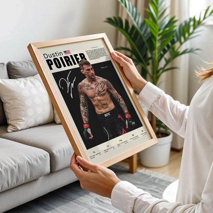UFC fighter Dustin Poirier Poster