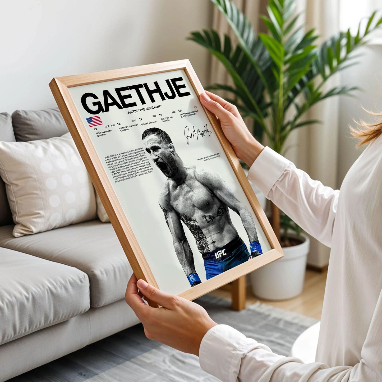 Justin Gaethje UFC Poster
