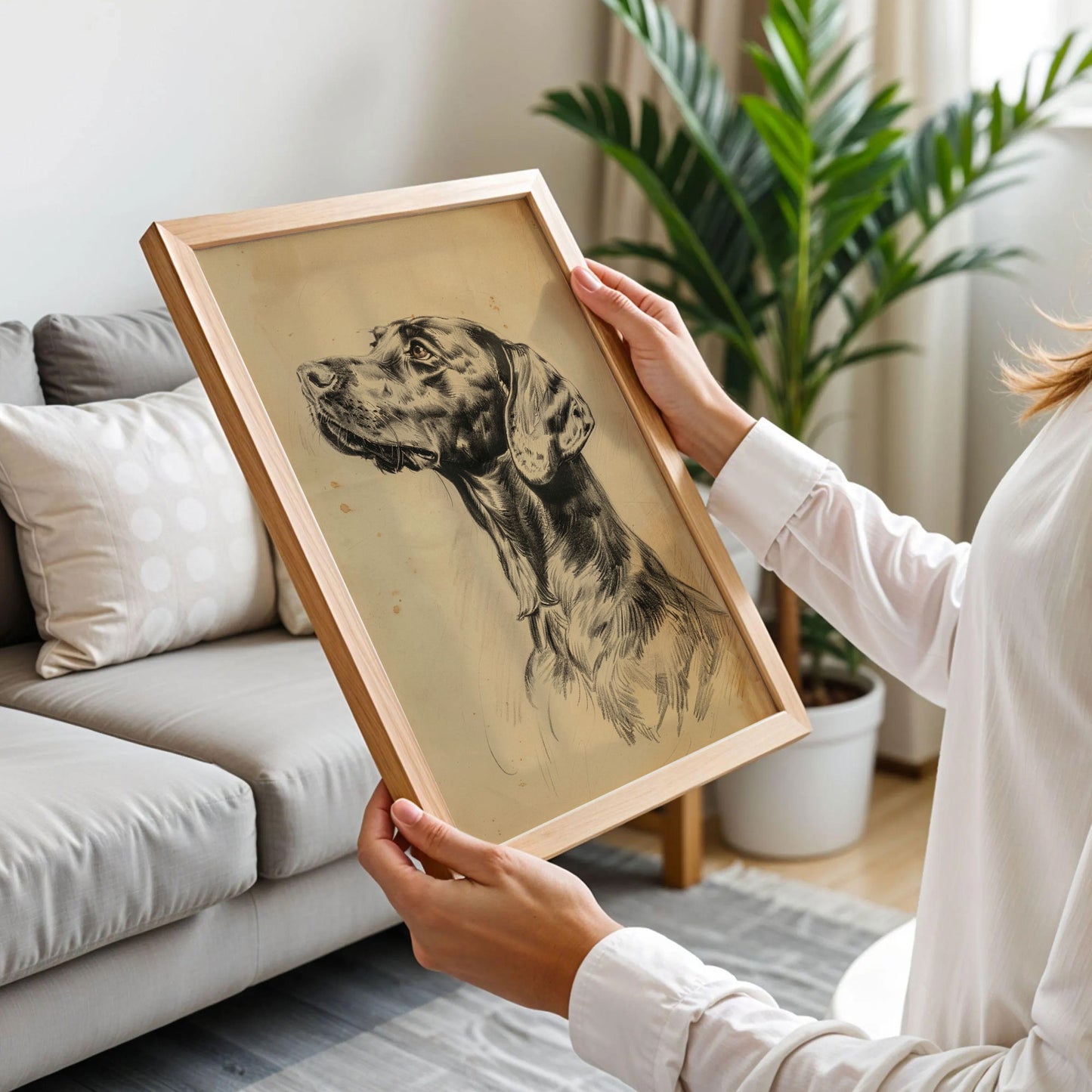 Hunting Dog Sketch Print