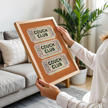 Couch Club Ticket Print