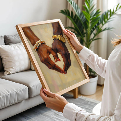 Hand Couple Black Art