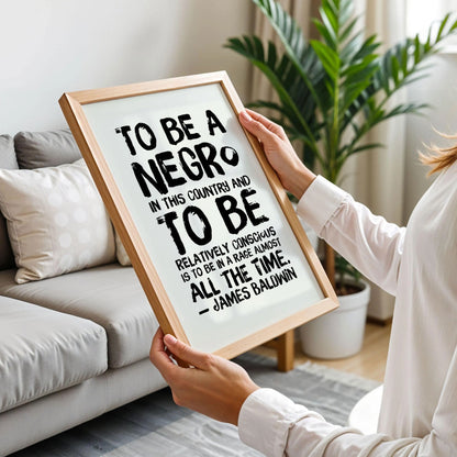 James Baldwin Quote Poster