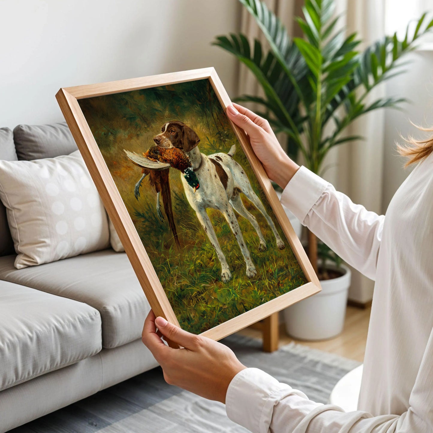 English Pointer Hunting Dog Print