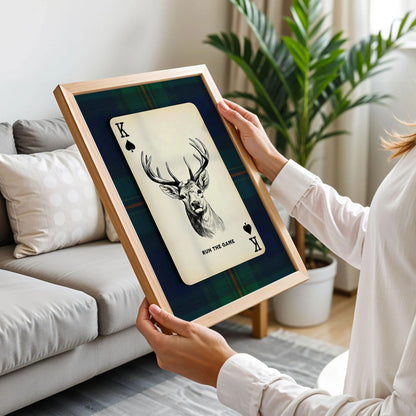 Deer Playing Card Art