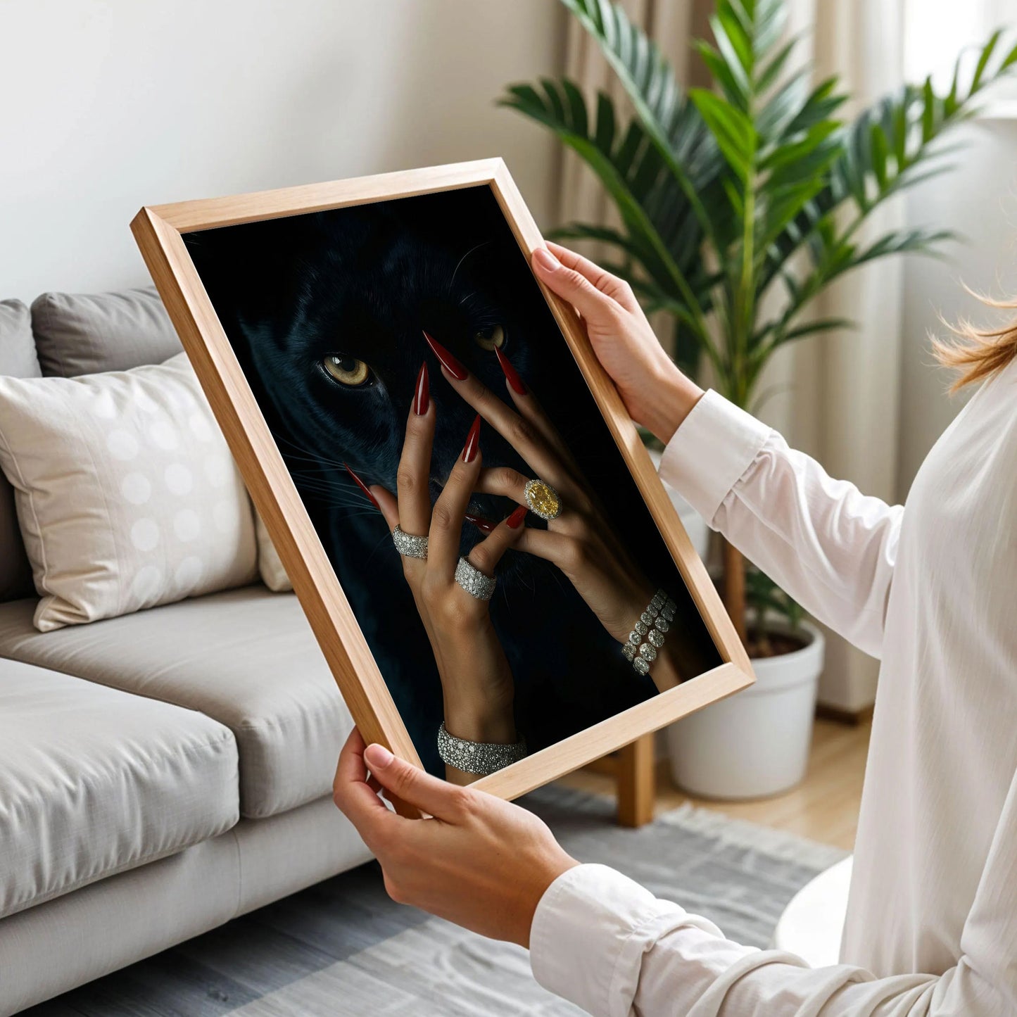Luxus Black Tiger Poster