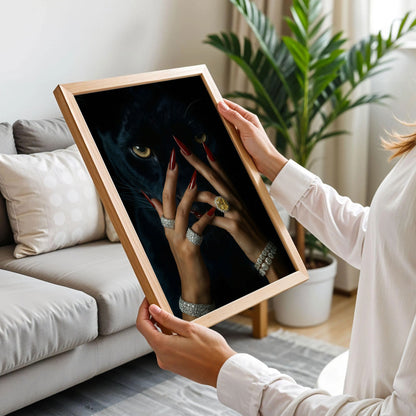 Luxus Black Tiger Poster