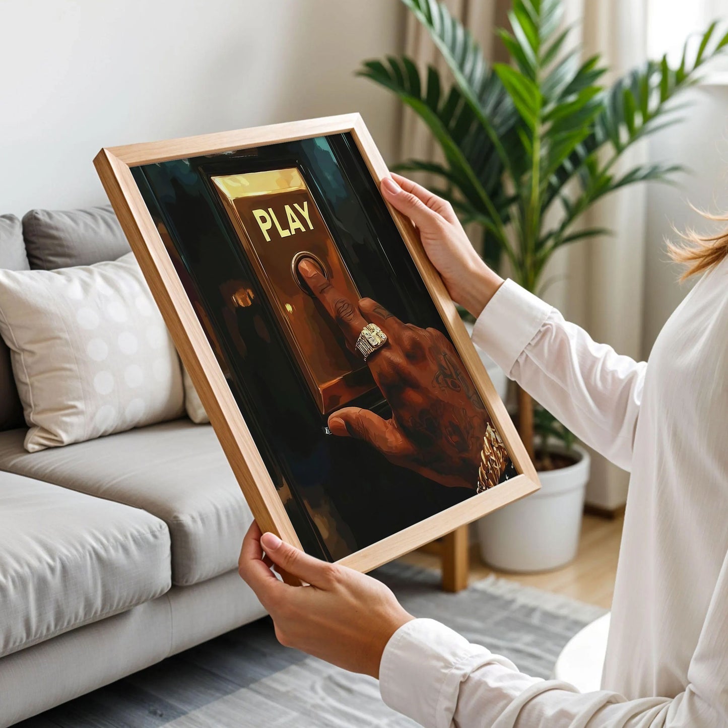 Play Button Wall Art