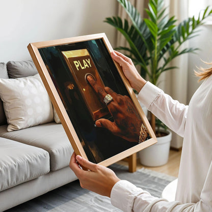 Play Button Wall Art