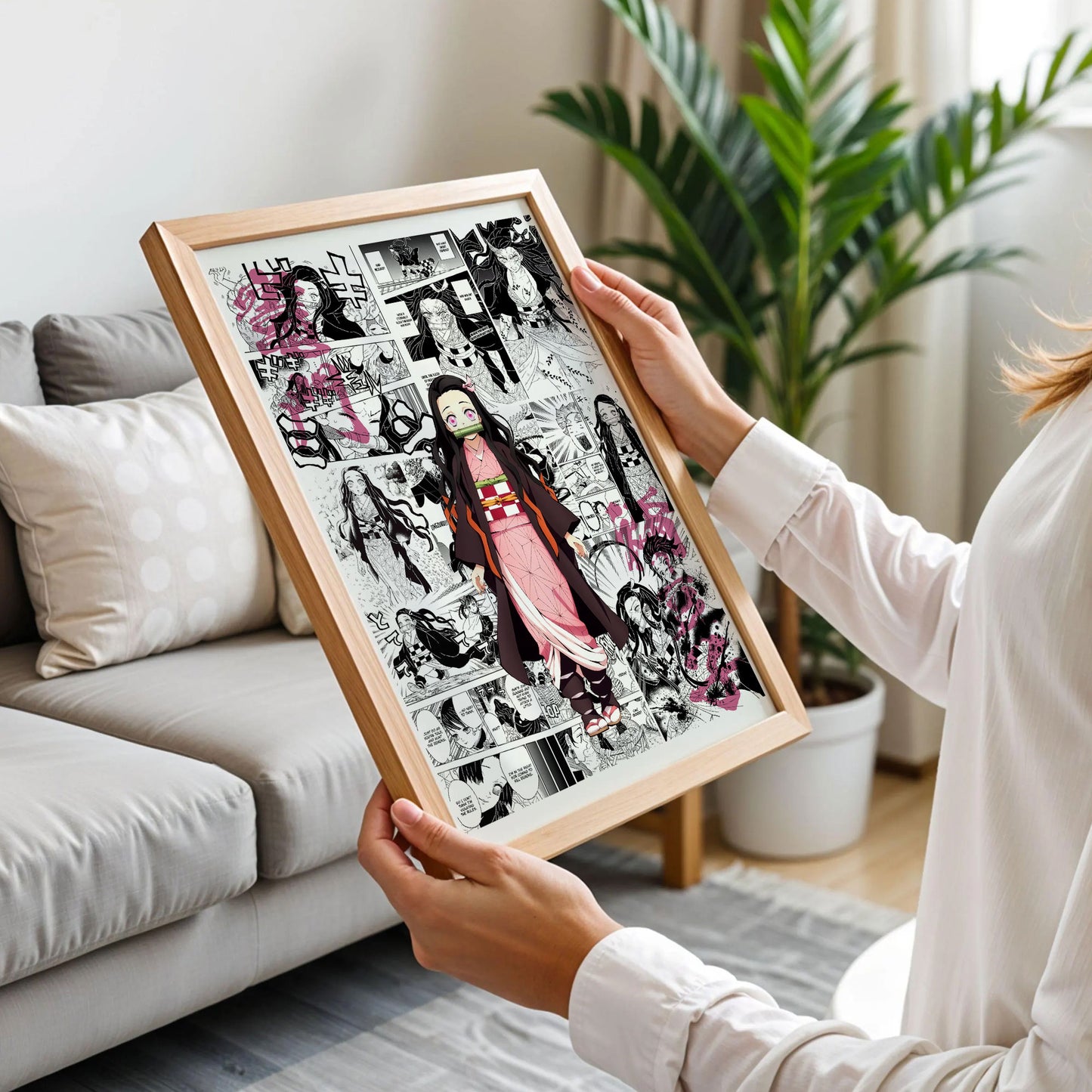 Nezuko Kamado Demon Slayer Anime Poster