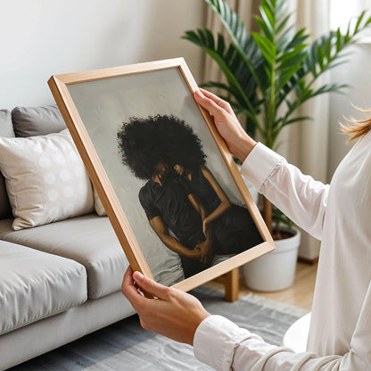 Black Woman and Man Art