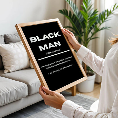Black Man Quote Poster