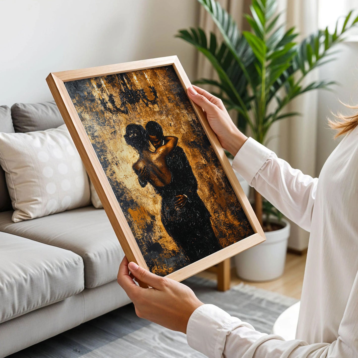 Black Couple Wall Art