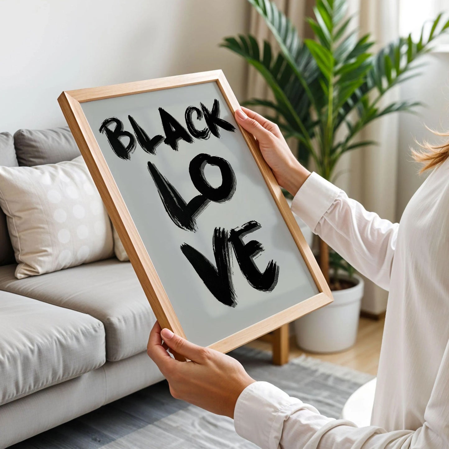 Black Love Quote Wall Art