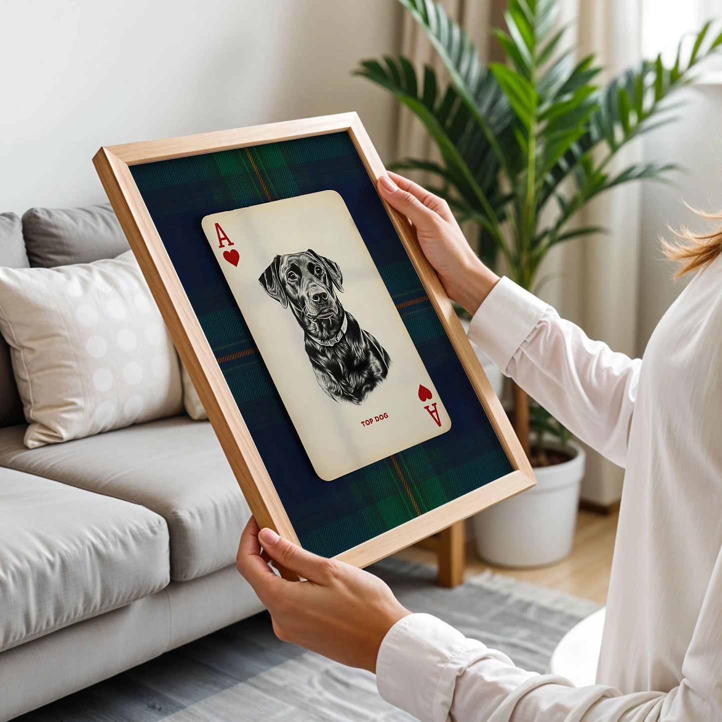 Black Lab Dog Portrait Poster