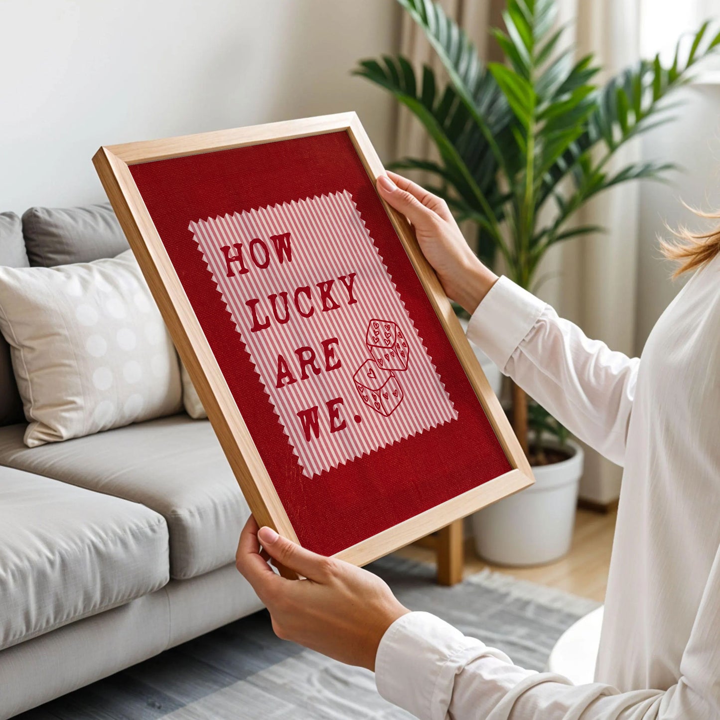 How Lucky Are We Print Art