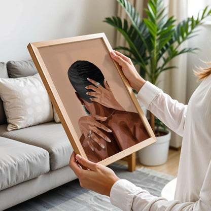 Black Couple Art Print