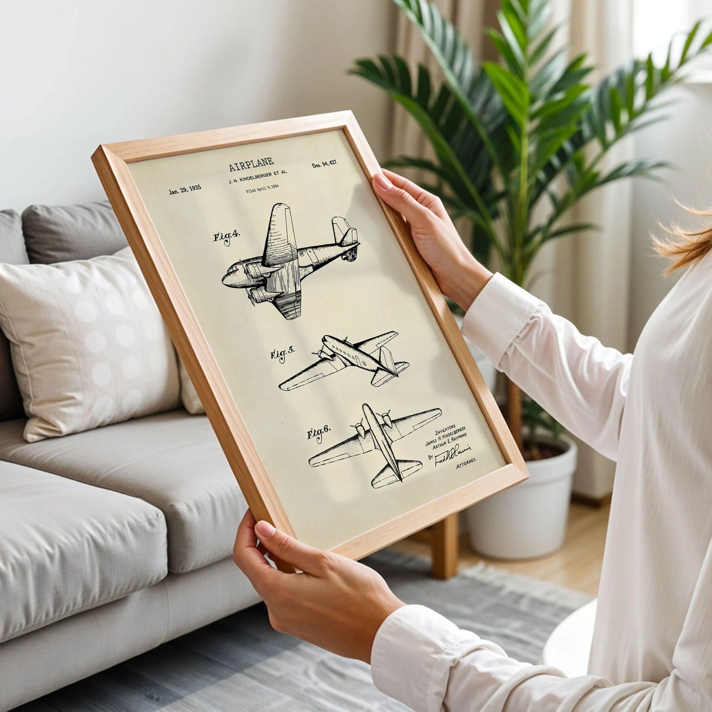 Vintage Aviation Pilot Poster
