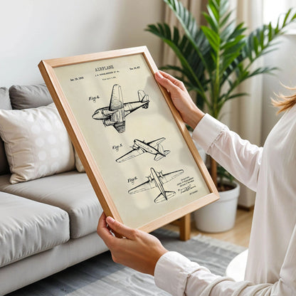Vintage Aviation Pilot Poster