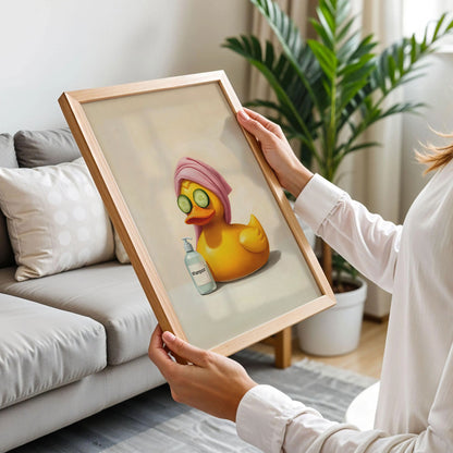 Funny Duck Bathroom Print