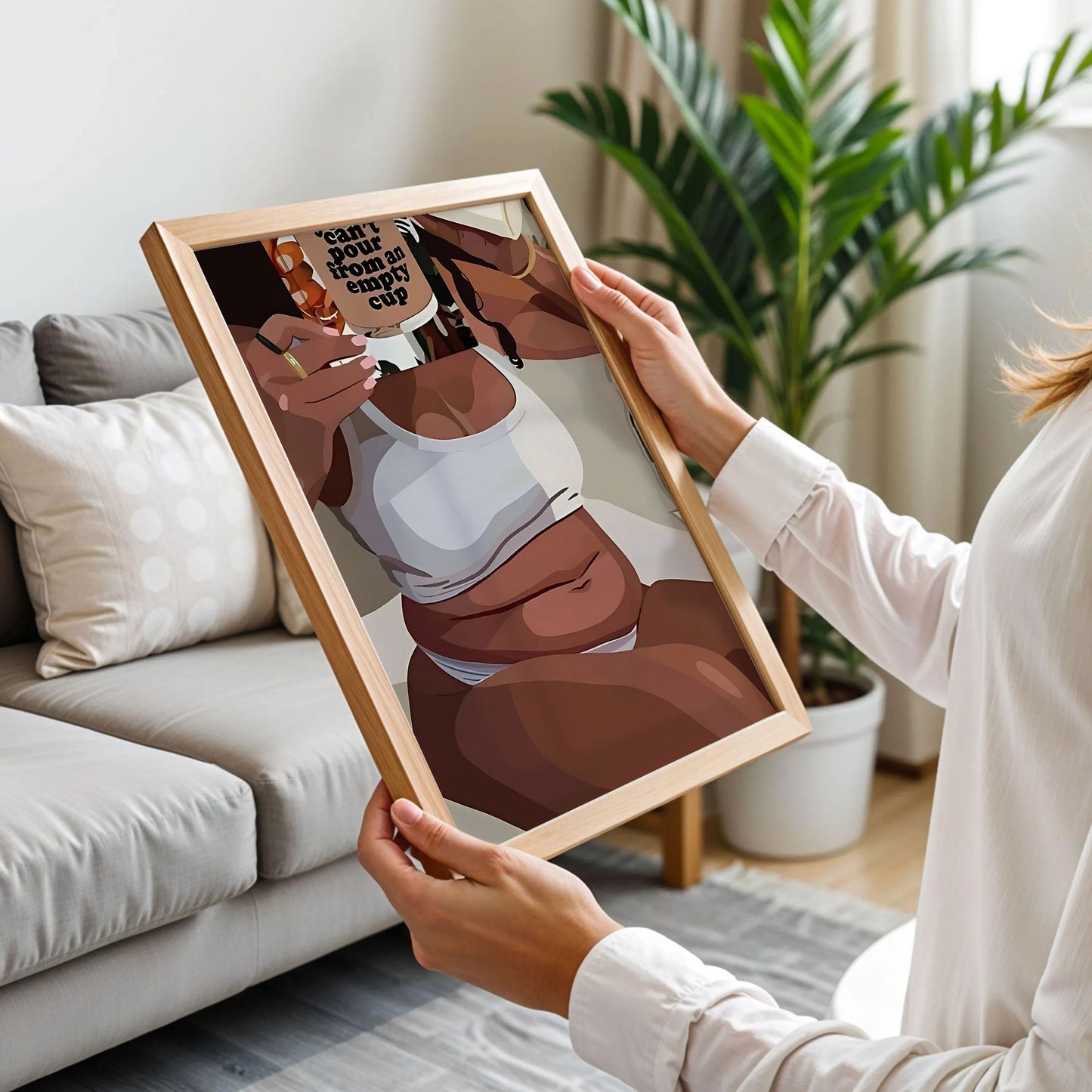 Black Fat Girl Art Print