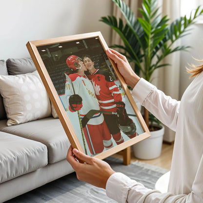 Heated Rivalry Hockey Romance Wall Art