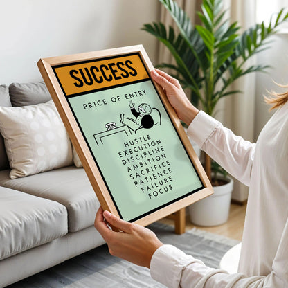 Monopoly Quote Work Decor Motivation Poster